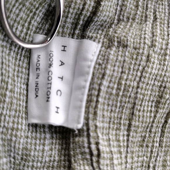 Hatch Maternity Women’s THE MARGAUX DRESS in Sage Gingham Cotton Size 0 (XS) - Picture 5 of 10